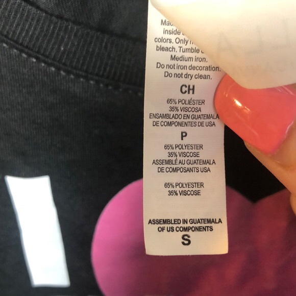 “I ❤️ My Crazy Boyfriend” Black Crop Top - Picture 4 of 5